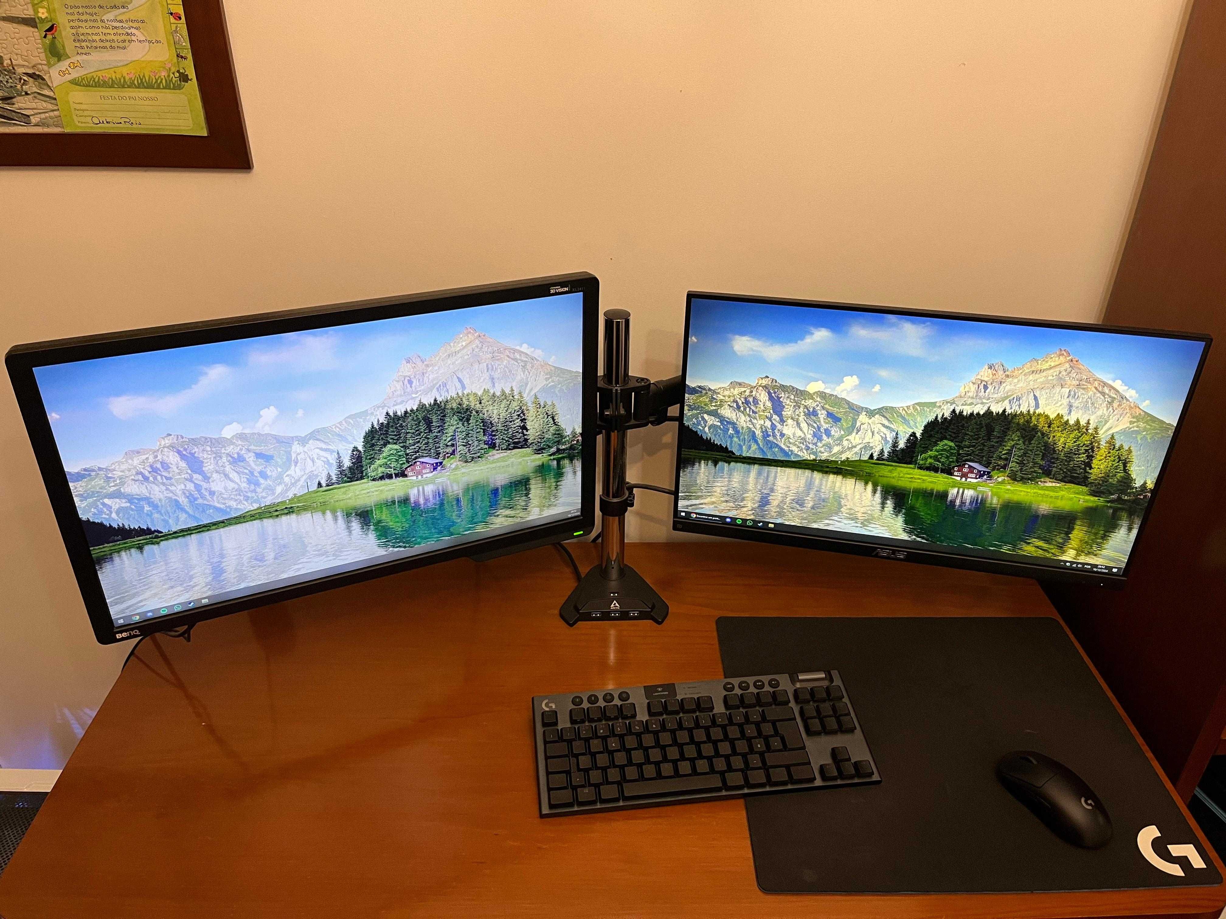 Setup Gaming completo - inclui torre, monitores e perifericos