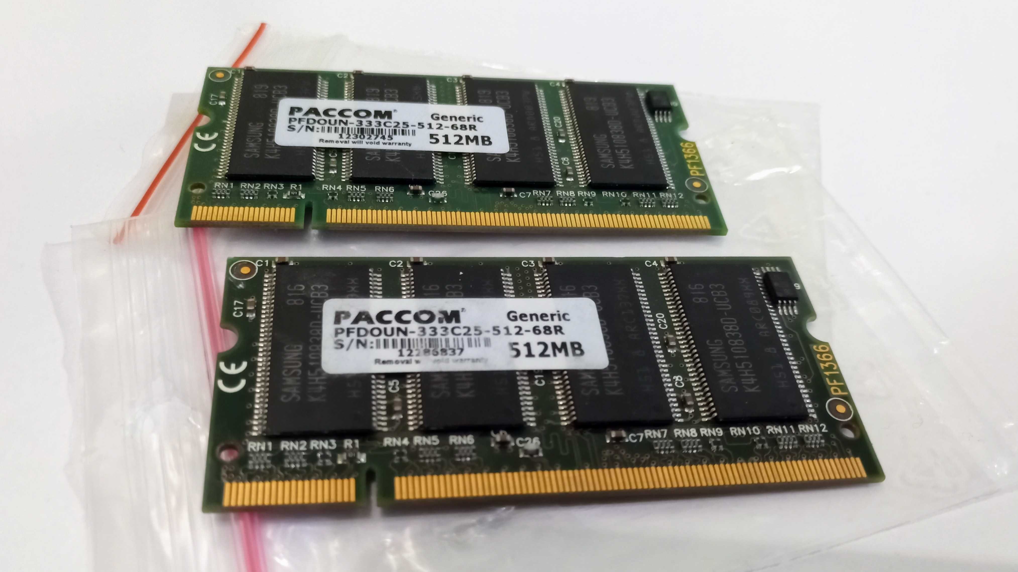 Pamięć Ram Paccom Generic DDR 512MB DEDYKOWANA Konica Bizhub c253