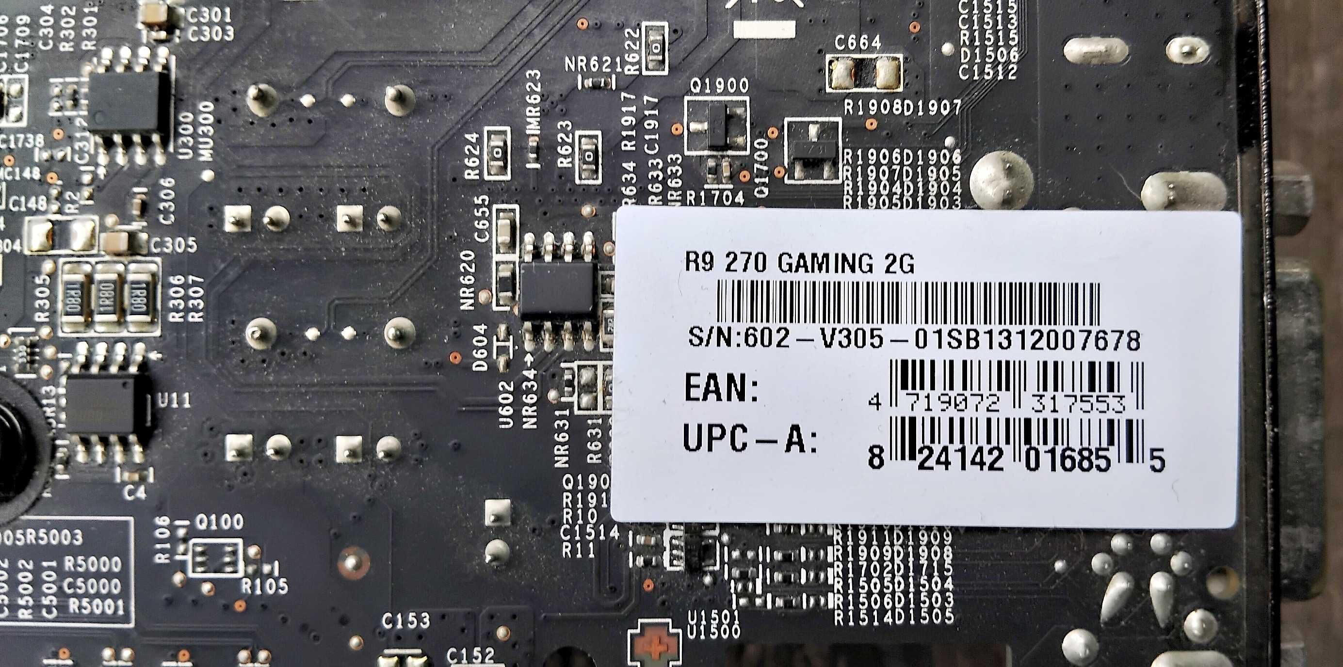MSI Radeon R9 270 2GB GDDR5 256bit Gaming HDMI DisplayPort DVI