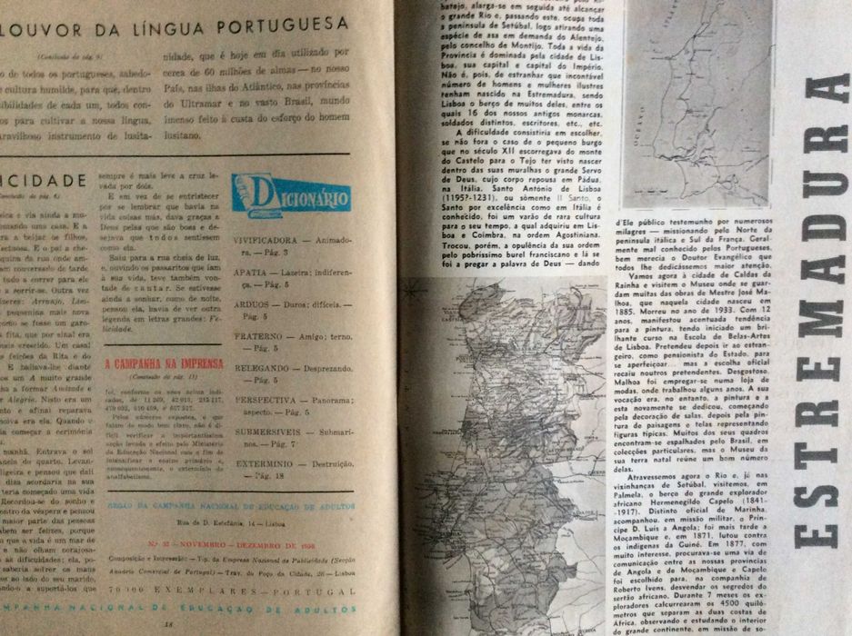 A campanha. Orgão da companhia nacional de educação de adultos, 1956