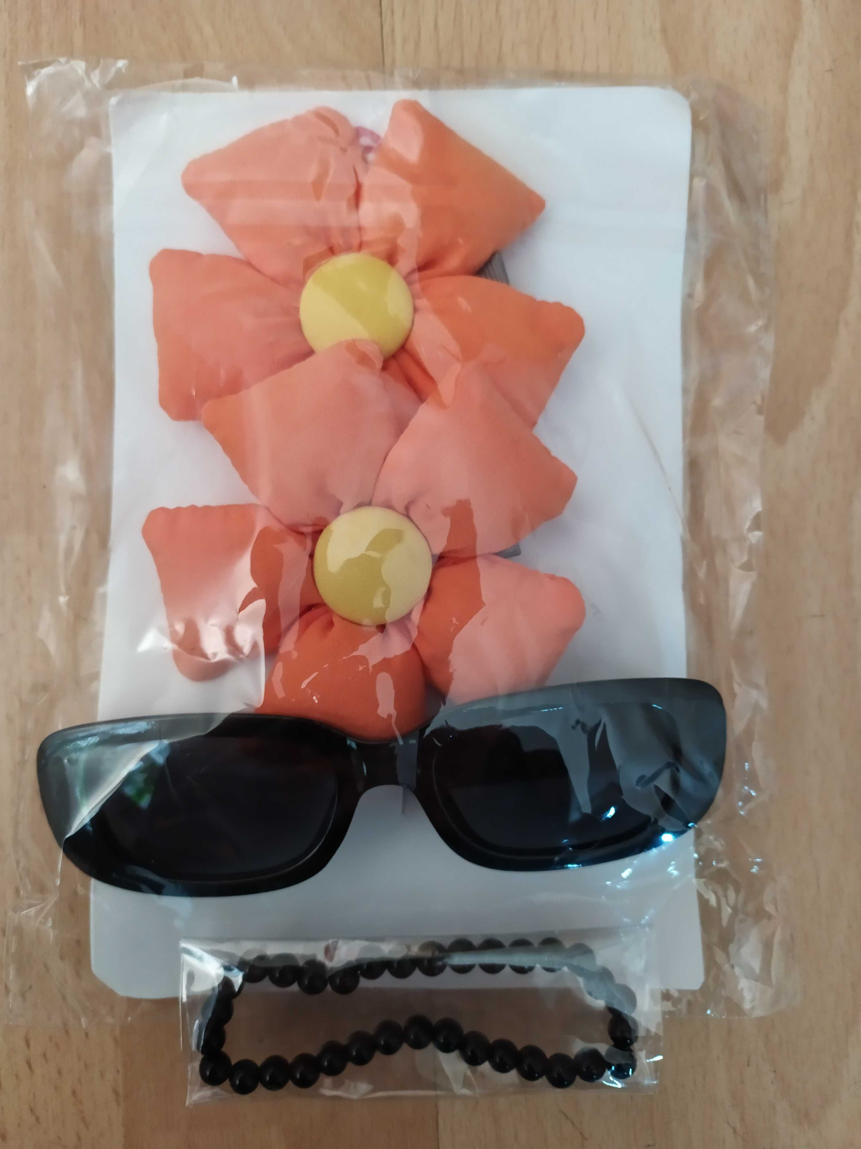 Zestaw okulary i spinki