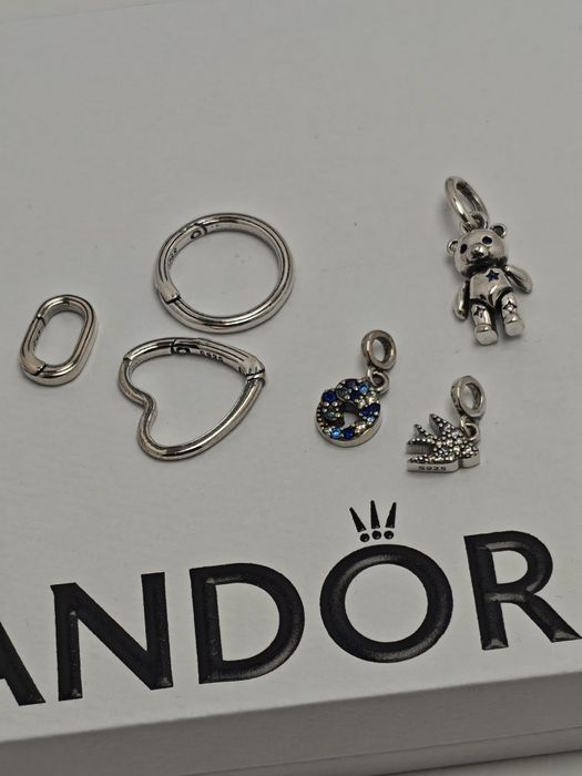 Komplet zawieszek i ogniwek do bransoletki S925 ALE