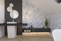 PROMOCJA Płytki ścienne SPC SPeCtra Marmur Bianco 120x30cm - Korner
