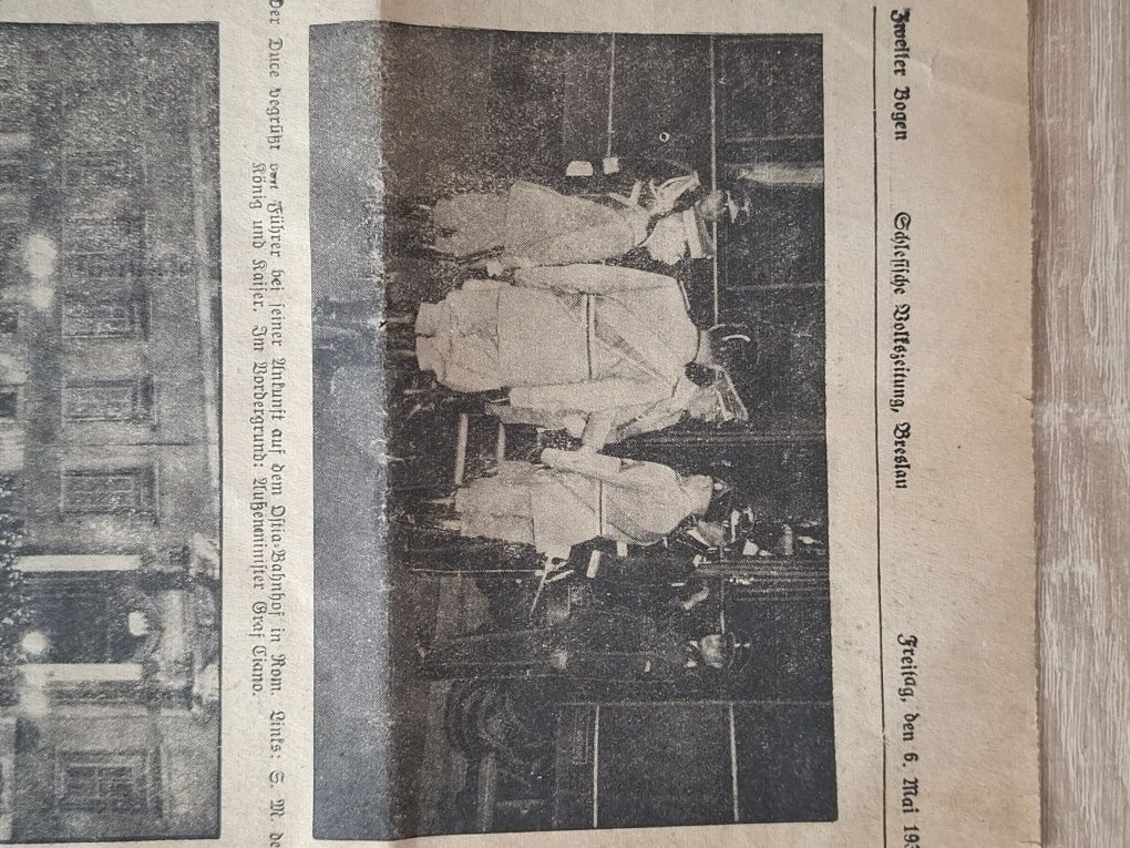 Stare gazety niemieckie Breslau 1939