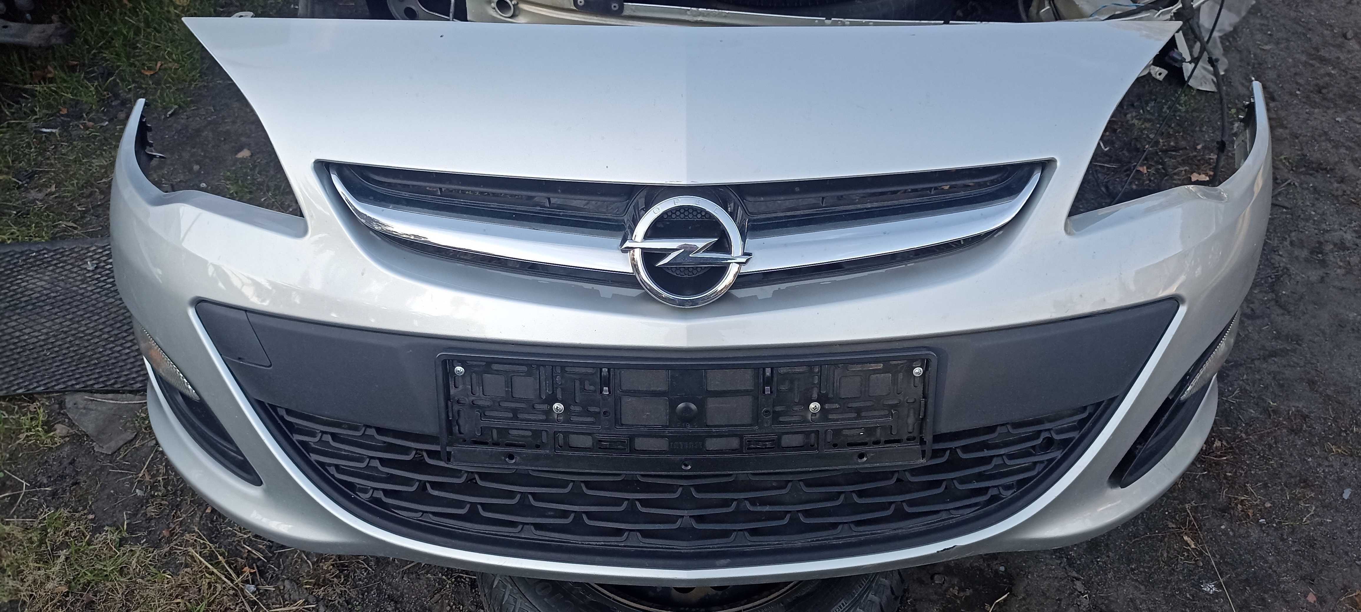opel astra J zderzak przedni grill kratka halogen hokej  z176