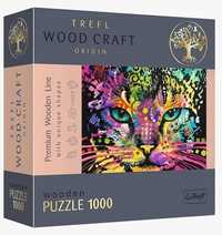 Puzzle Drewniane 1000 Kolorowy Kot Trefl, Trefl