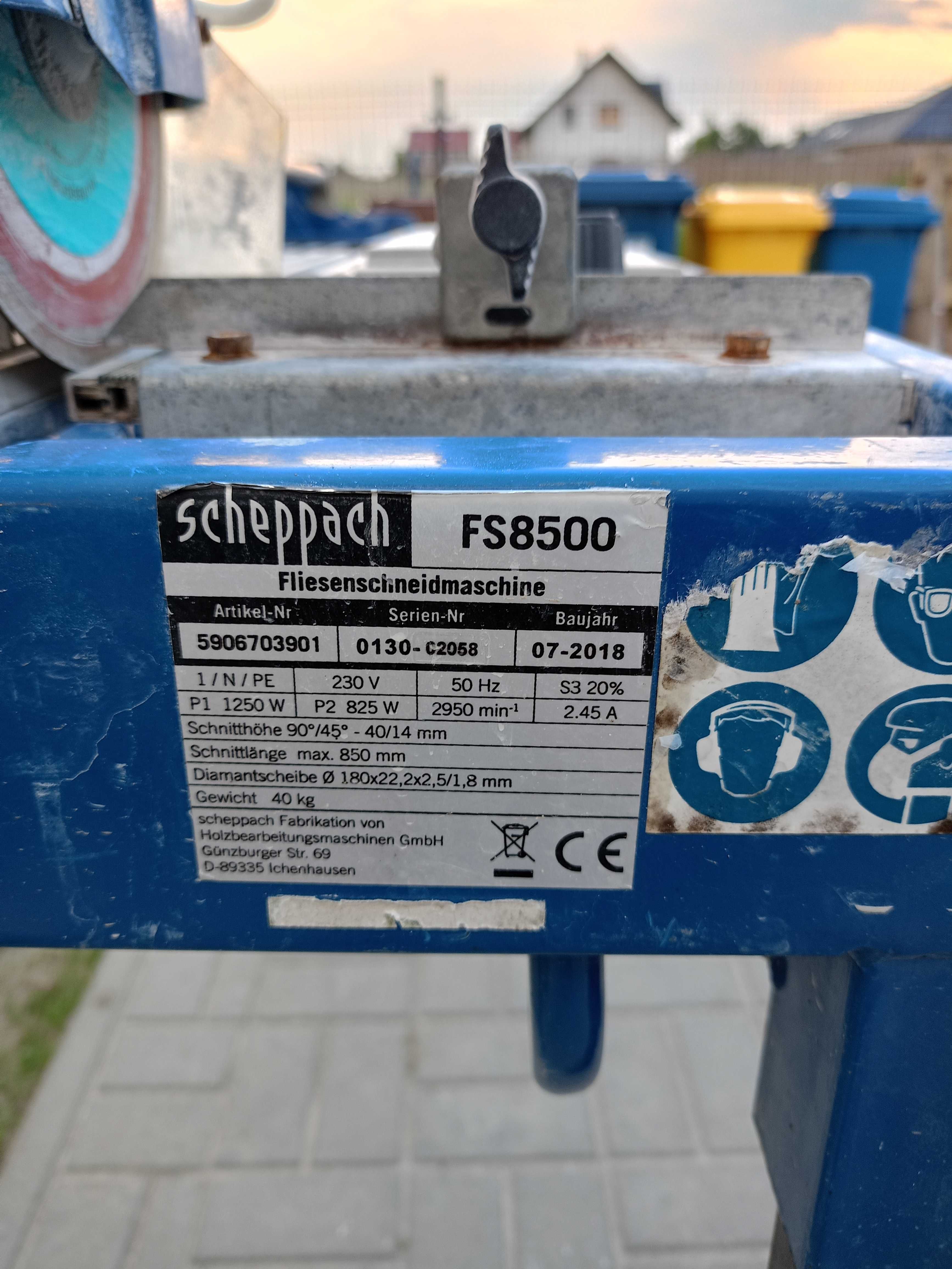 Przecinarka do płytek Scheppach FS8500