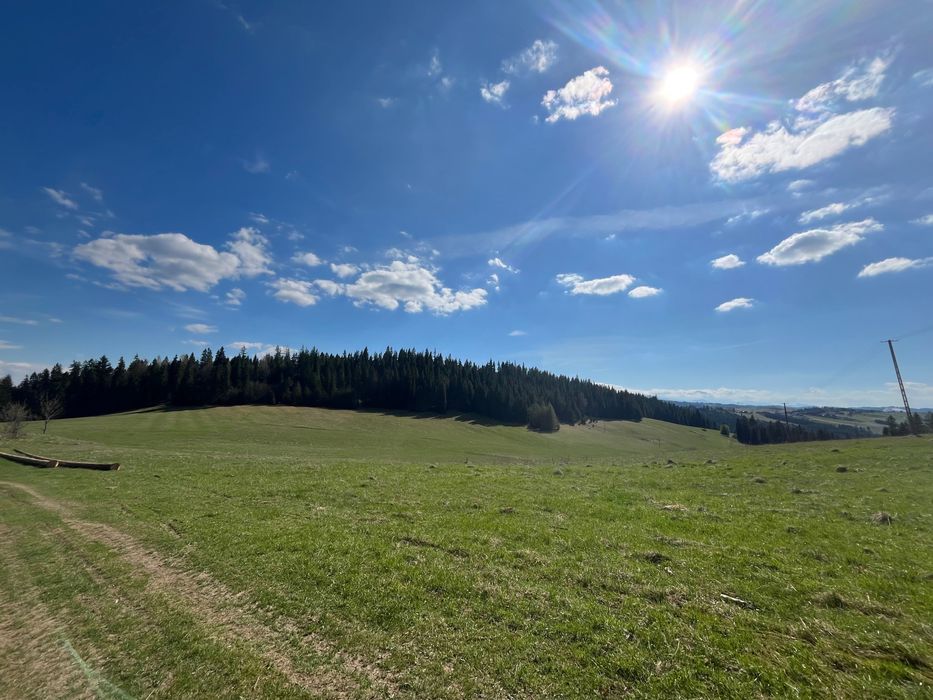 Działka w Łapsze Niżne- na odludziu w górach.przestrzeń.cisza