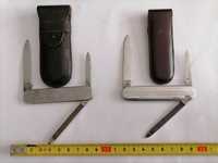 2 canivetes coleção metálicos c/ bolsa  marcas "Sollingen/ Rostefrei"