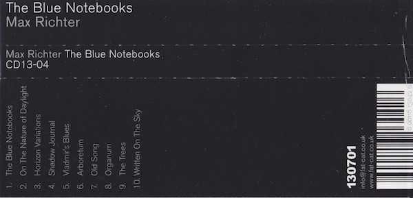 Max Richter ‎– The Blue Notebooks