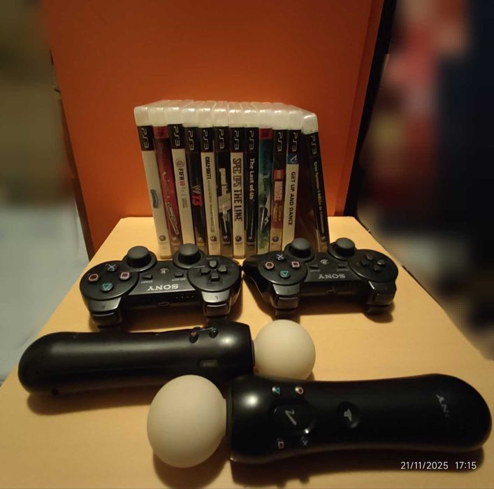 PS3 desbloqueado + comandos e Jogos físicos