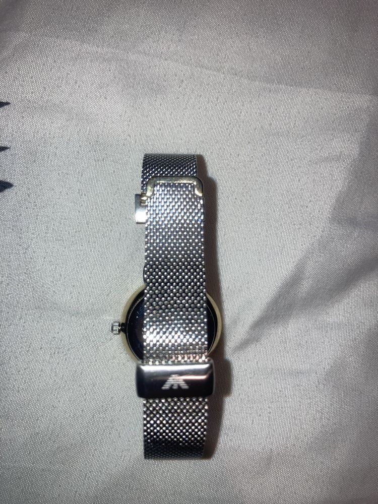 Zegarek emporio armani jak nowy srebno zloto bialy