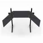 Potrójny Stojak Na Ekrany TREQ Triple Monitor Stand 75-100