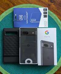 Google Pixel 7a 5G 8/128GB Charcoal, jak nowy, gwar. + gratisy