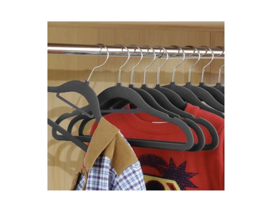 Wieszak na ubrania ZESTAW wysoka jakość obrotowy haczyk 10+10 GRATIS