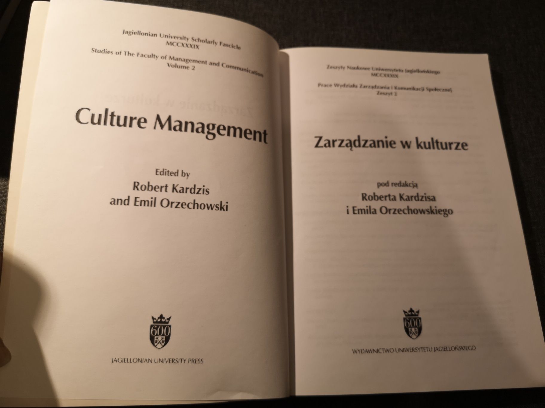 Zarządzanie w kulturze. Kardzisa i Orzechowski