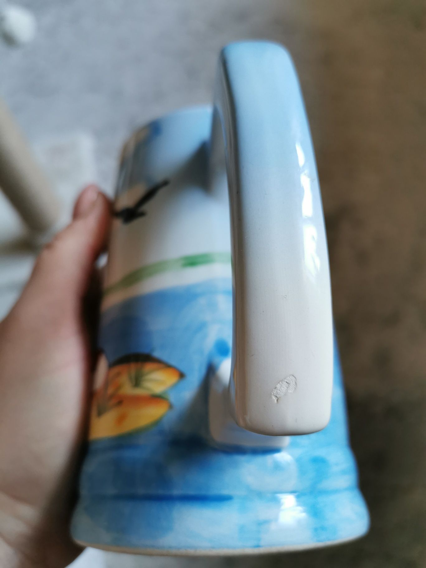Kubek ceramiczny duży morze latarnia morska kufel do picia