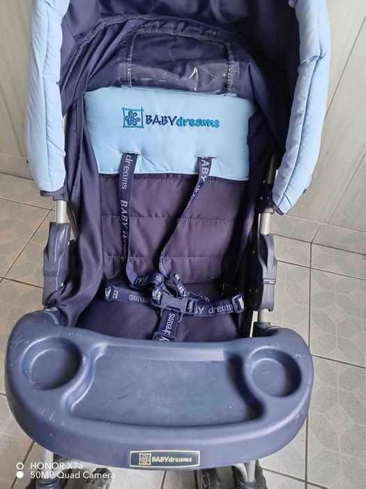 Wózek dziecięcy spacerówka BabyDreams regulowany, składany