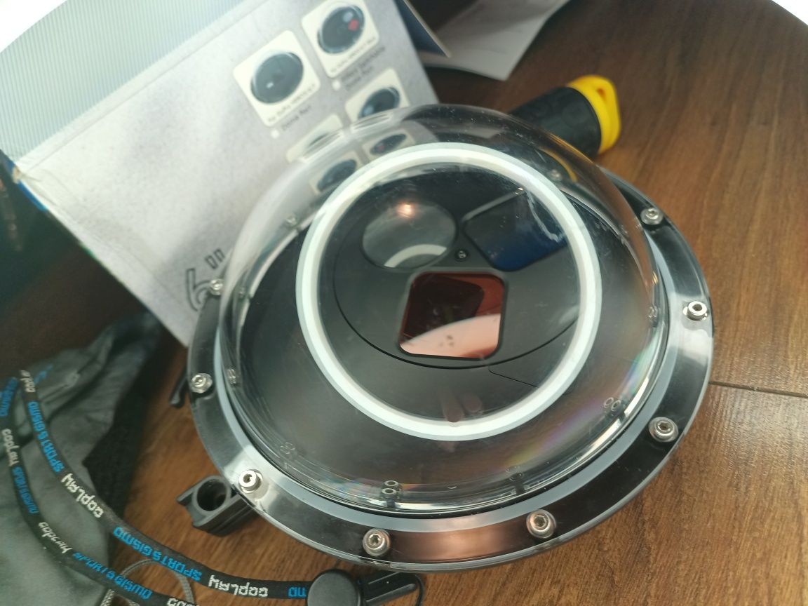 Obudowa podwodna kopułka GoPro 5 6 7  wbudowane filtry