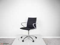 Fotel biurowy Sitland Classic  chromowana struktura aluminiowa Vintage