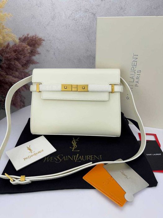 Жіноча сумка Yves Saint Laurent Manhattan Milk Gold Premium