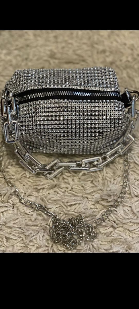 Hit Torebka blink blink crossbody cekinowa srebrna złota czarna