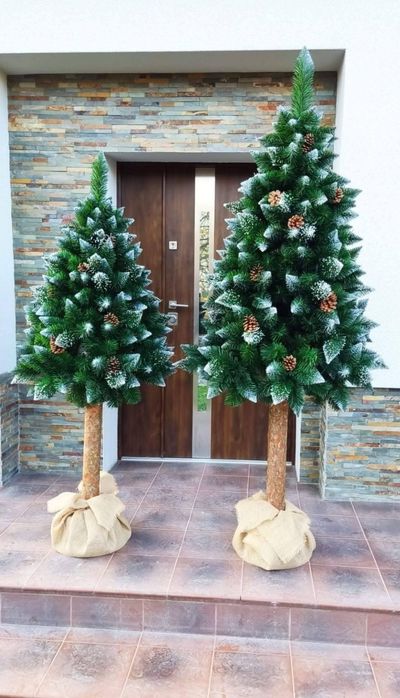 Sosna DIAMENTOWA NA PNIU CHOINKA SZTUCZNA 220 cm taka jak na Zdjęciu!!