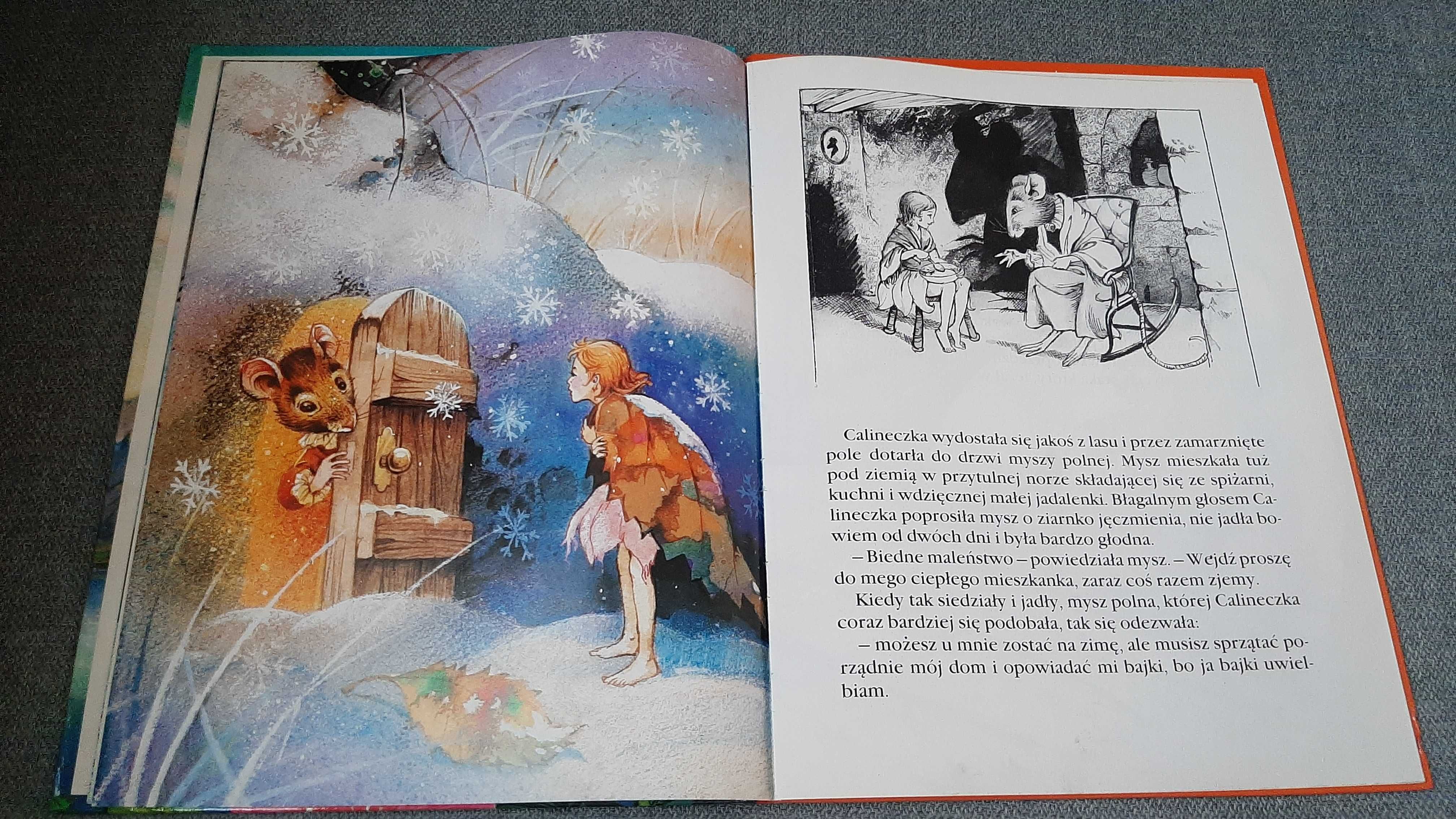 John Patience Calineczka Słowik H Ch Andersen Baśnie piękne ilustracje