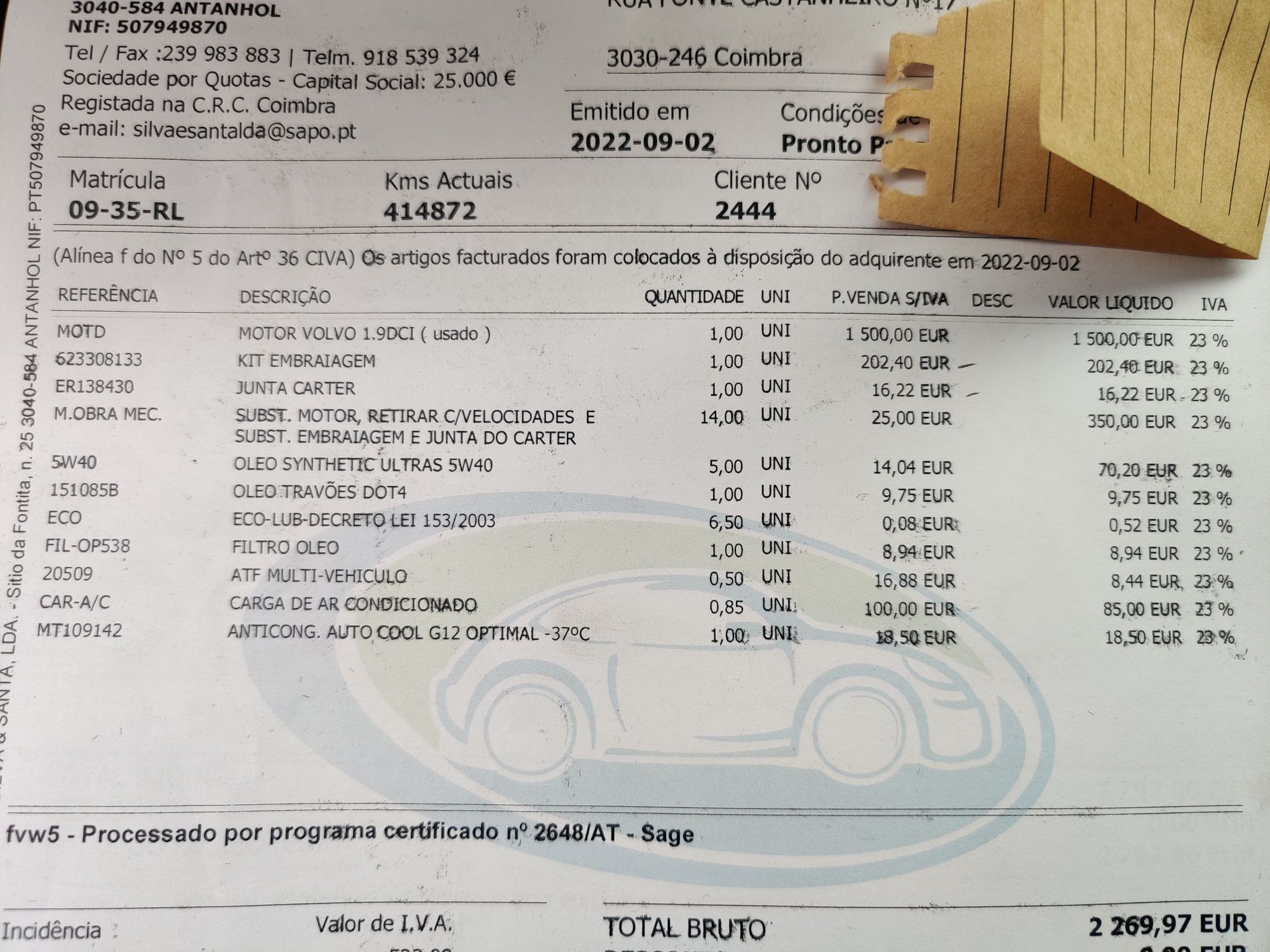 Volvo v40 1.9 TD