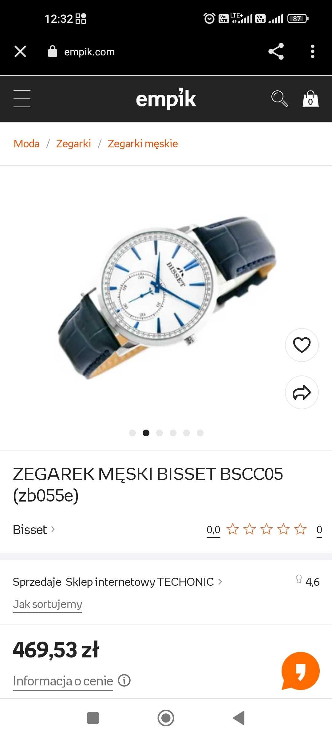 Zegarek Bisset BSCC05 orginalny