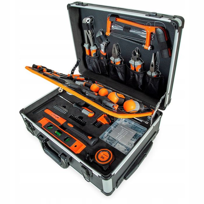 Skrzynia narzędziowa z narzędziami WRECKMANN walizka na kółkach zestaw