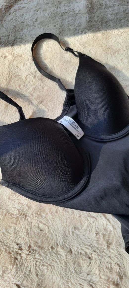Czarne obcisłe body modelujące Flexees rozmiar 34C