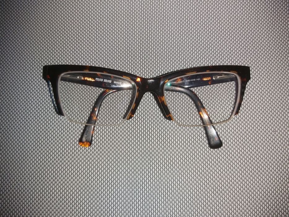 Okulary korekcyjne Miu Miu oprawki ciemne