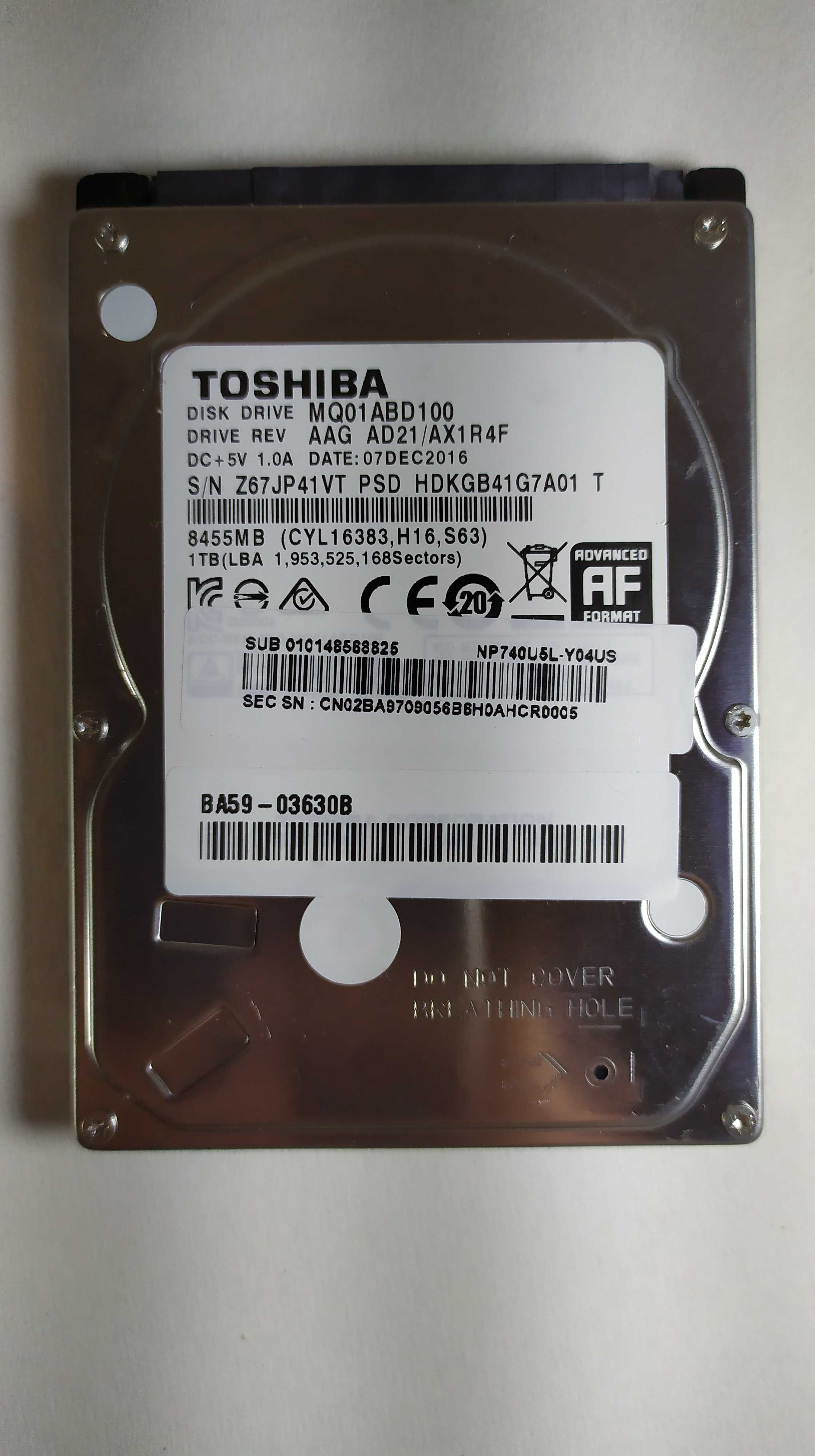 Жорсткі диски HDD 2.5"