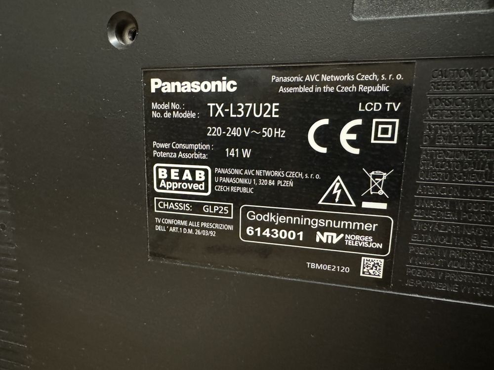 Телевізор Panasonic TX-37U2E