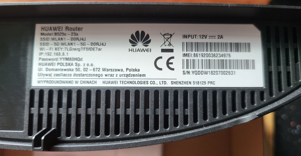 Nowy Router LTE Huawei B525s-23a T-mobile bez simlock NOWY !