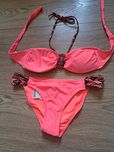 Nowy z metkami strój kąpielowy koralowy 40 bikini