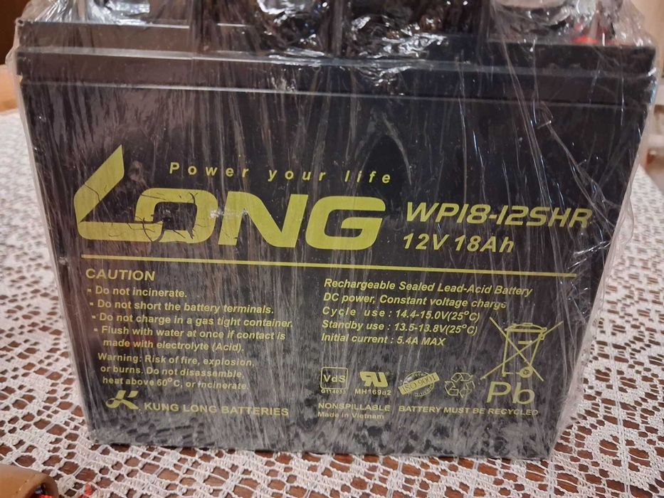 Акумулятор 12 V  4- 18 Ah  Premium class. GEL