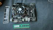 Zestaw: płyta główna ASRock FM2A78M-DG3+, procesor AMD A4-4020, RAM 4G