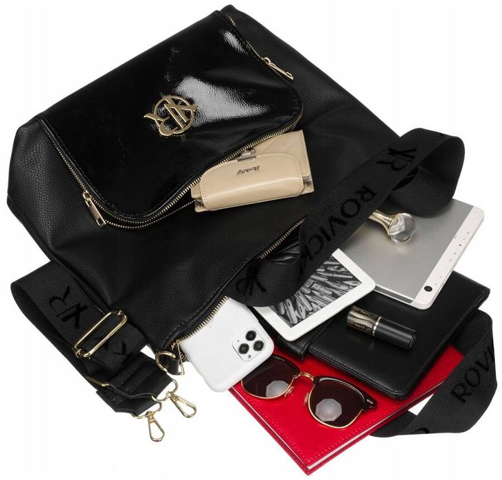 duża shopperka damska ze skóry ekologicznej - rovicky