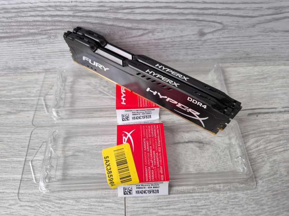 пам'ять DDR4 16GB Kit (2x8) 2400MHz HyperX FURY. Trade-IN