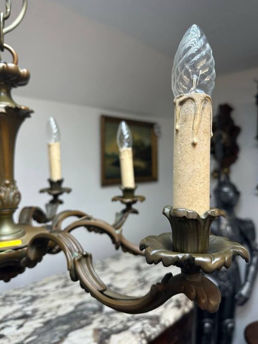 Люстра бронзова на 8 ламп 7465