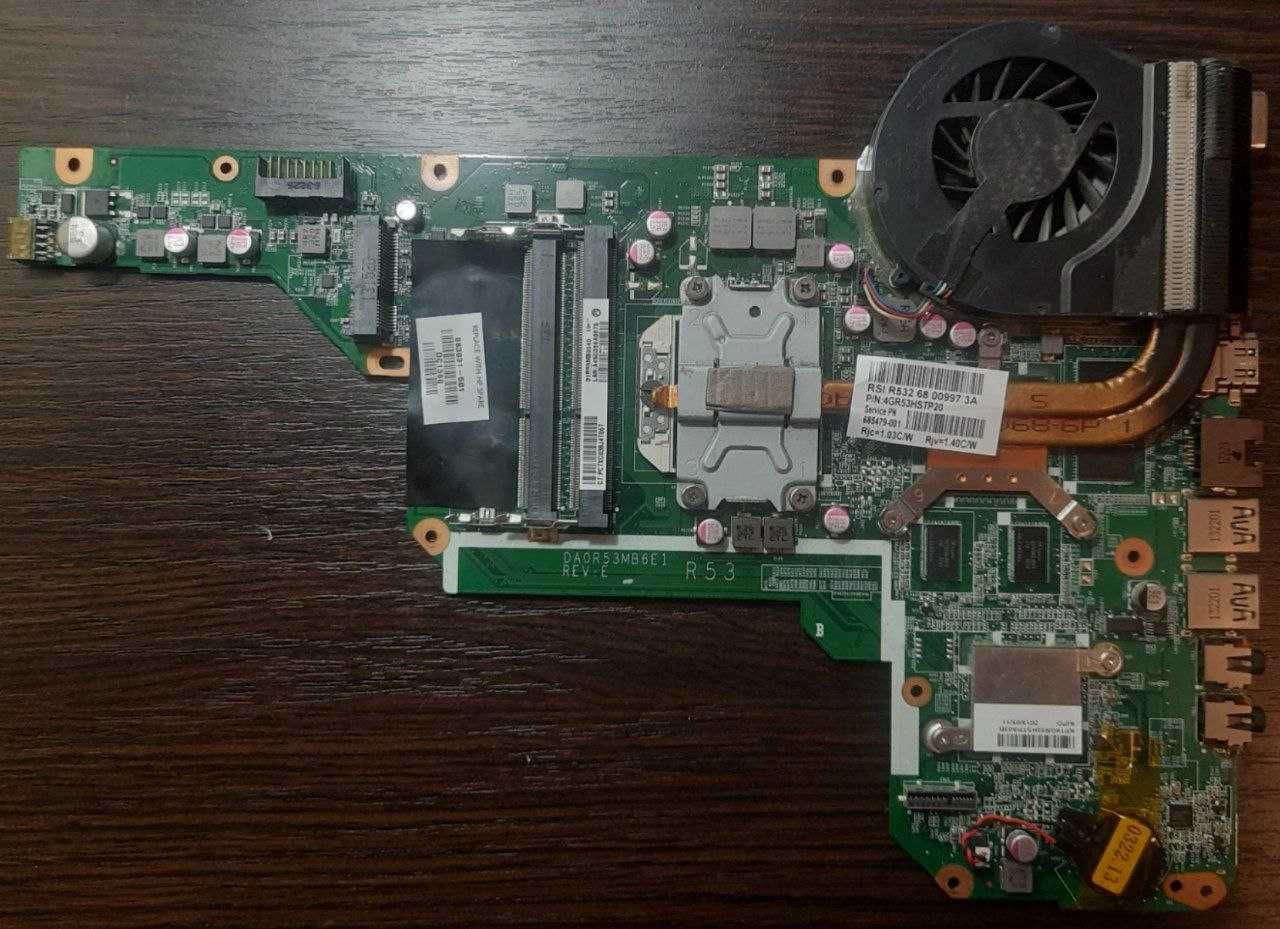 Материнская плата для ноутбука HP Pavilion g6-2209sr и комплектующие.