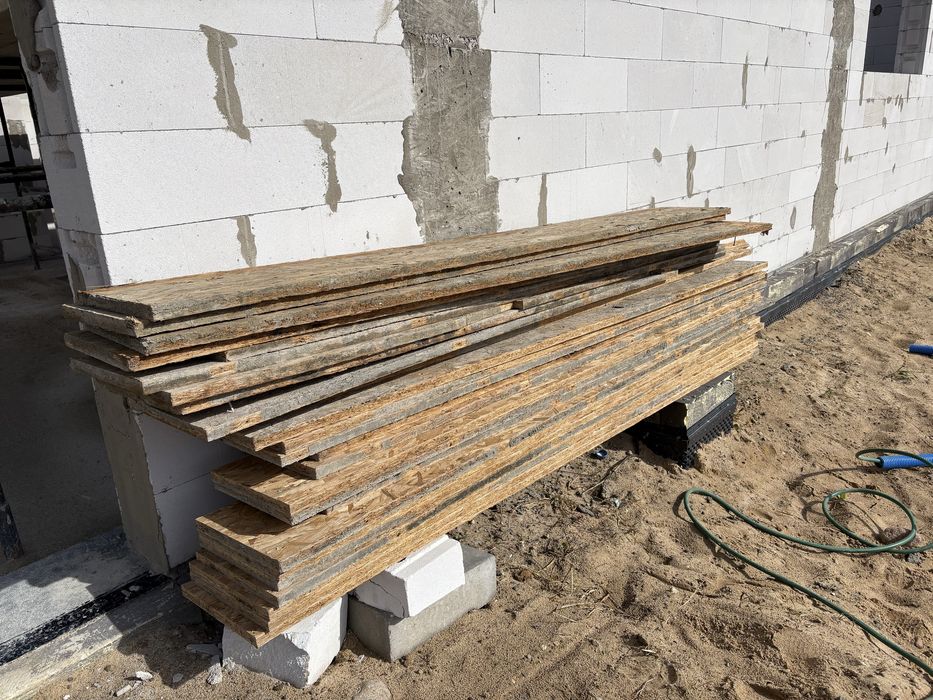 Sprzedam osb szalunek 2,5m + gotowe pręty gwintowane  + nakładki