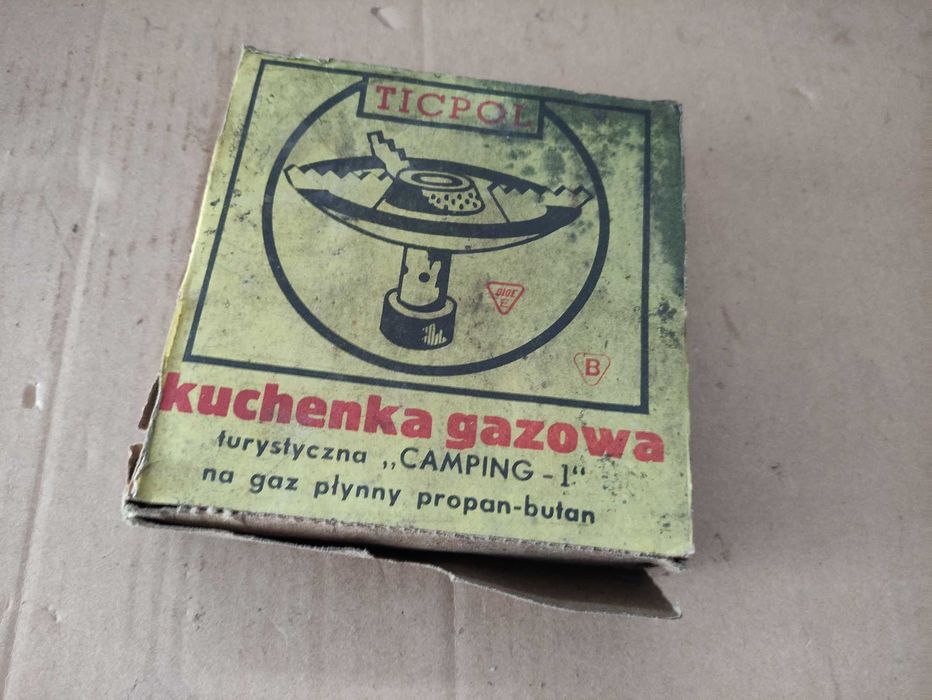 Jednopalnikowa turystyczna kuchenka gazowa ''CAMPING-1'' PRL