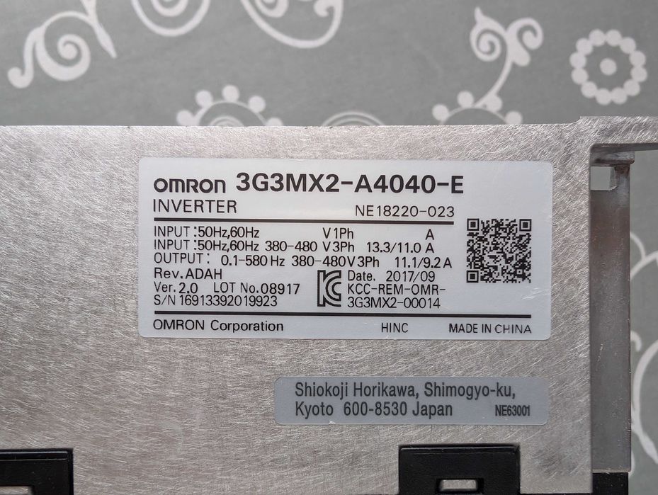 Variador de frequencia 4KW trifasico OMRON - COMO NOVO