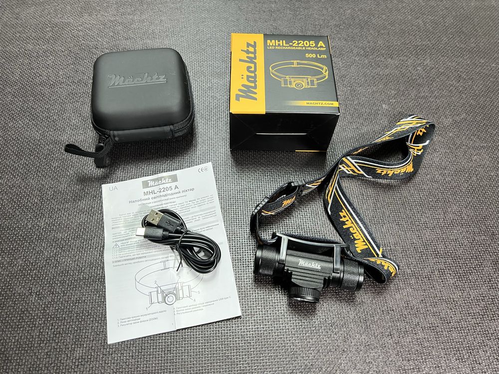 Налобный фонарь фонарик Machtz MHL-2205A Официальный