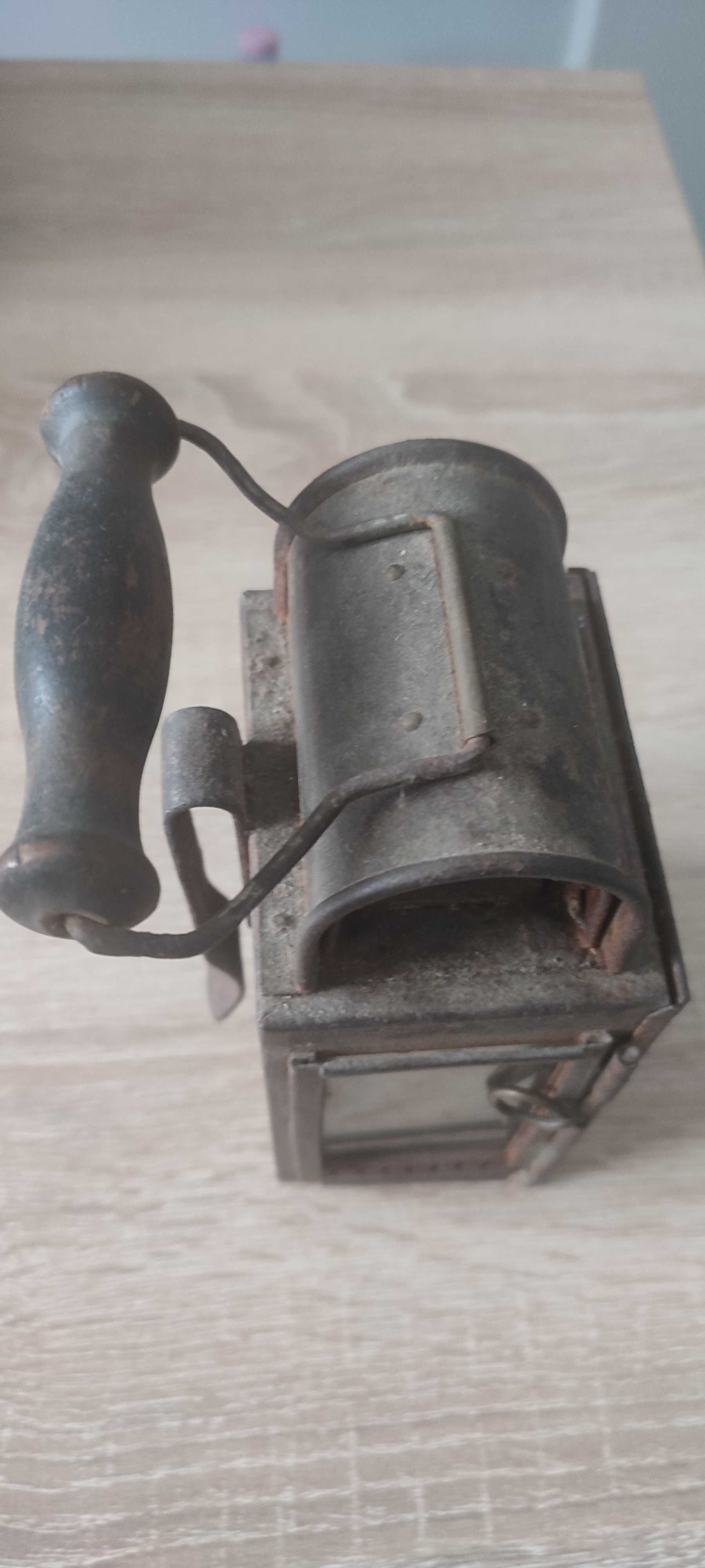 Piękna Stara lampa kolejowa z sygnaturą