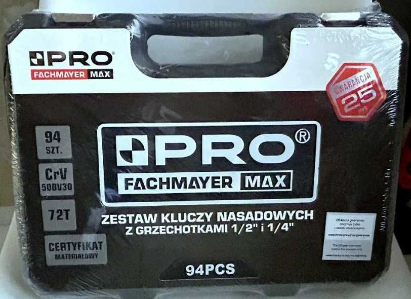 Zestaw kluczy nasadowych z grzechotkami 94 SZT PRO - walizka