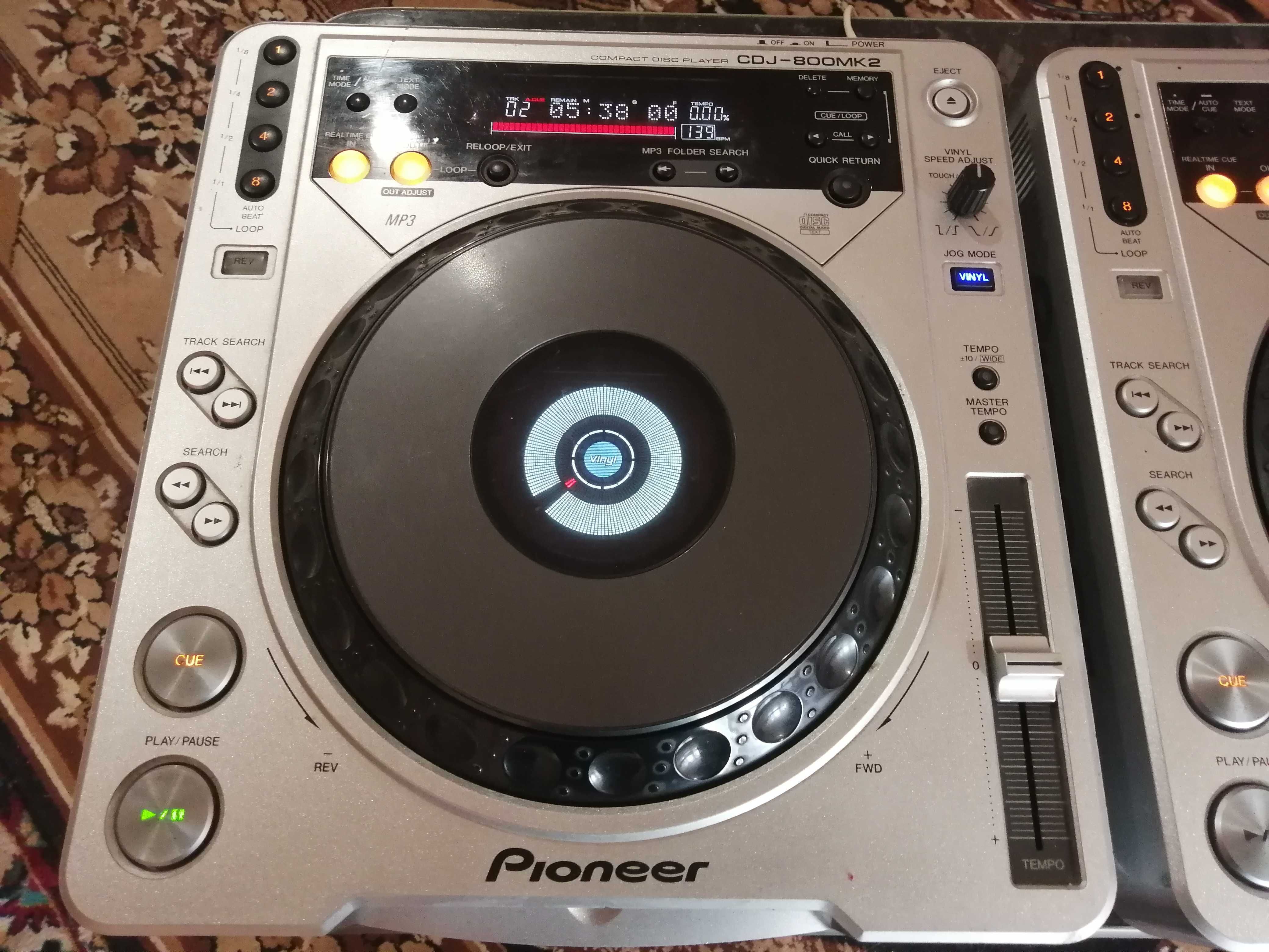 Pioneer CDJ-800 MK2 пара сд програвачів